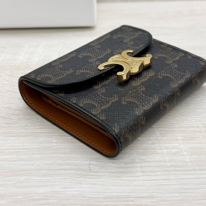 CELINE原花凱旋門短夾10D782CQH-6