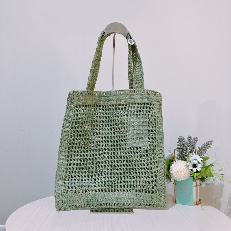 TK1967 Chloe 蔻依夏日肩帶包包Summer Banana Tote Bag Green-2