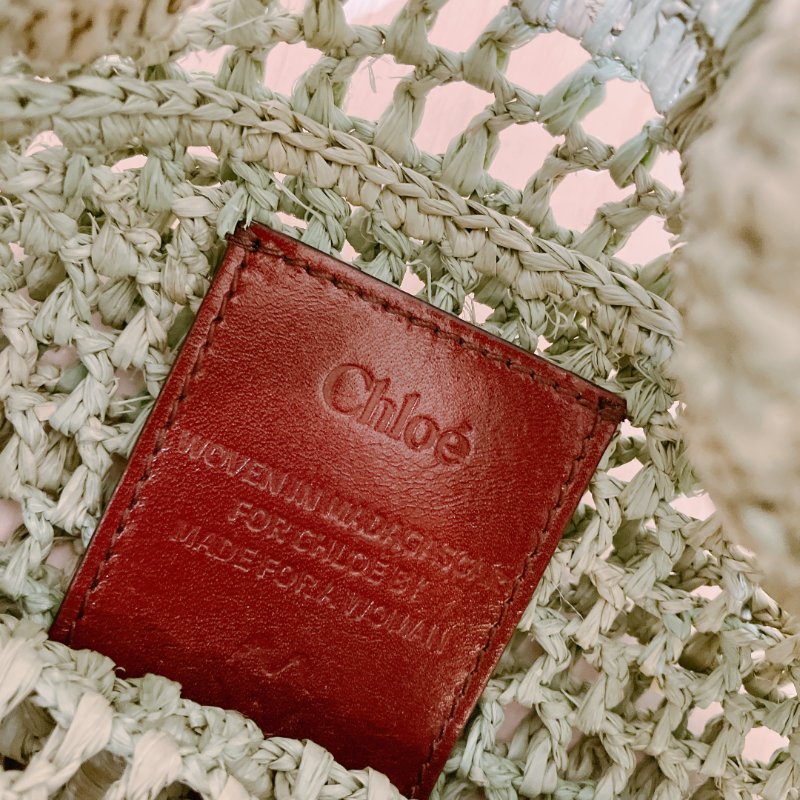 TK1967 Chloe 蔻依夏日肩帶包包Summer Banana Tote Bag Green-16