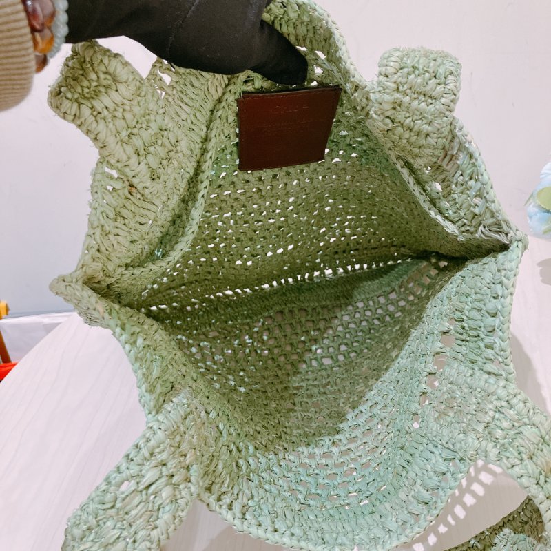 TK1967 Chloe 蔻依夏日肩帶包包Summer Banana Tote Bag Green-18