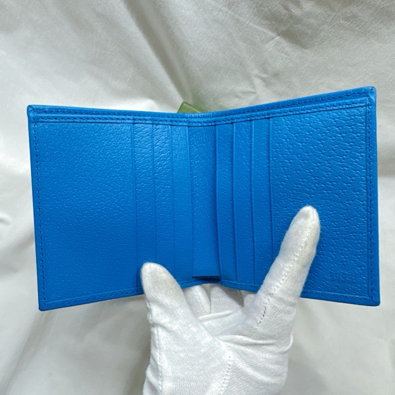 全新正品Gucci Crystal水晶帆布二折皮夾 Gucci短夾 Gucci男夾 Gucci皮夾 Gucci錢包-1