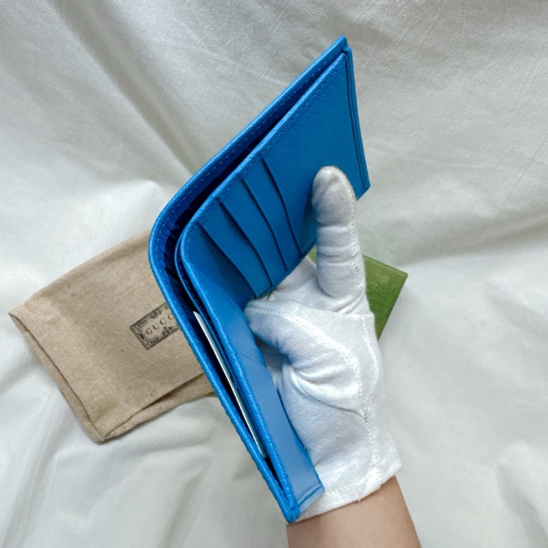 全新正品Gucci Crystal水晶帆布二折皮夾 Gucci短夾 Gucci男夾 Gucci皮夾 Gucci錢包-2