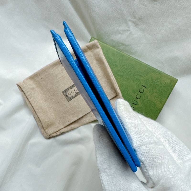 全新正品Gucci Crystal水晶帆布二折皮夾 Gucci短夾 Gucci男夾 Gucci皮夾 Gucci錢包-9