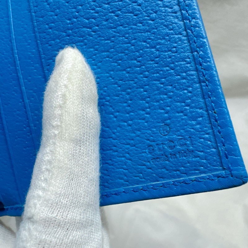 全新正品Gucci Crystal水晶帆布二折皮夾 Gucci短夾 Gucci男夾 Gucci皮夾 Gucci錢包-13