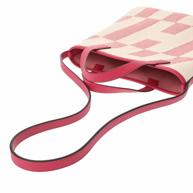 愛馬仕 H Ambie PM 27 2WAY Framboise Beige Z Stamp(約2021年)女士 Toile Veau Swift 手提包 A級二手 Ginzo-3