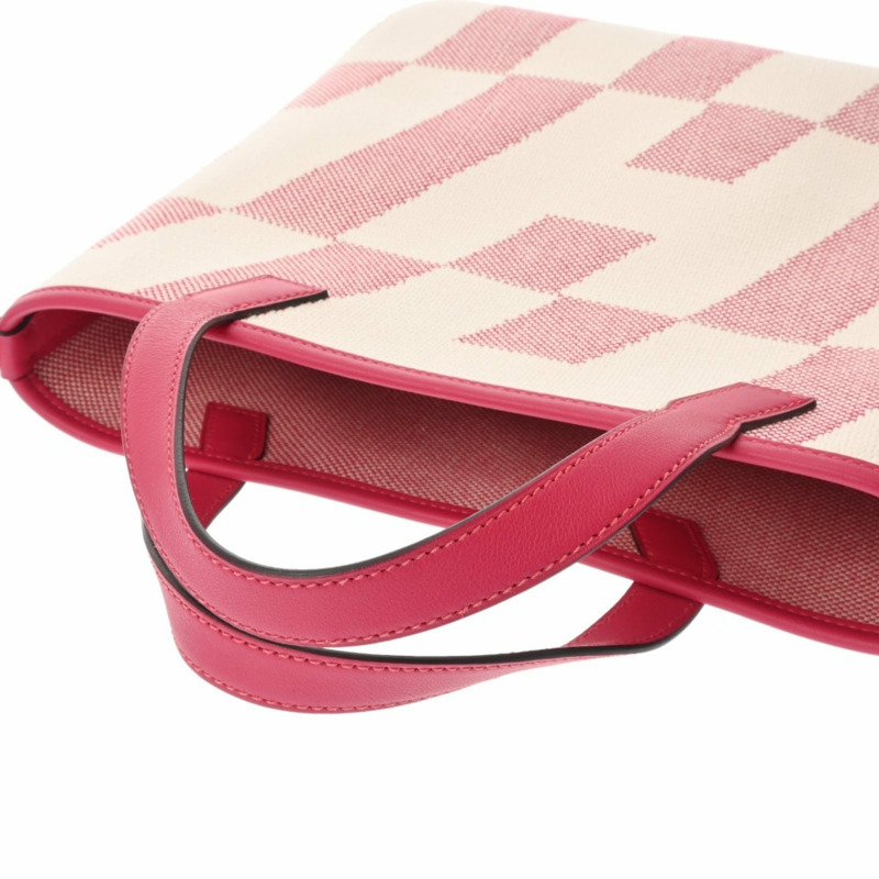 愛馬仕 H Ambie PM 27 2WAY Framboise Beige Z Stamp(約2021年)女士 Toile Veau Swift 手提包 A級二手 Ginzo-4