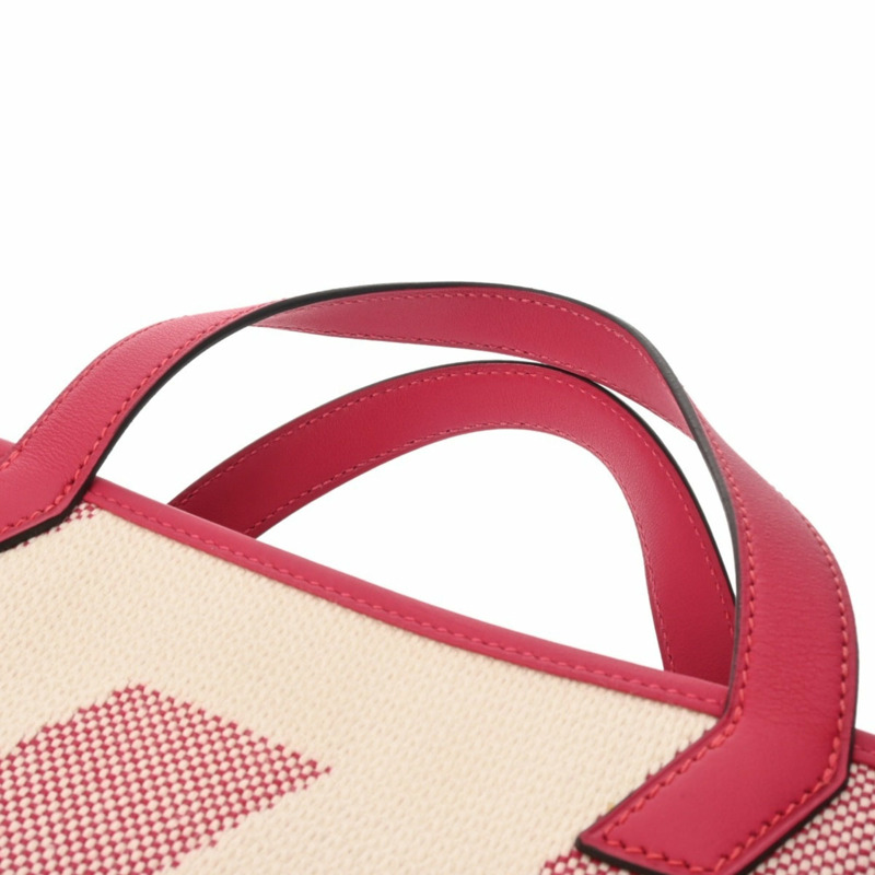 愛馬仕 H Ambie PM 27 2WAY Framboise Beige Z Stamp(約2021年)女士 Toile Veau Swift 手提包 A級二手 Ginzo-5