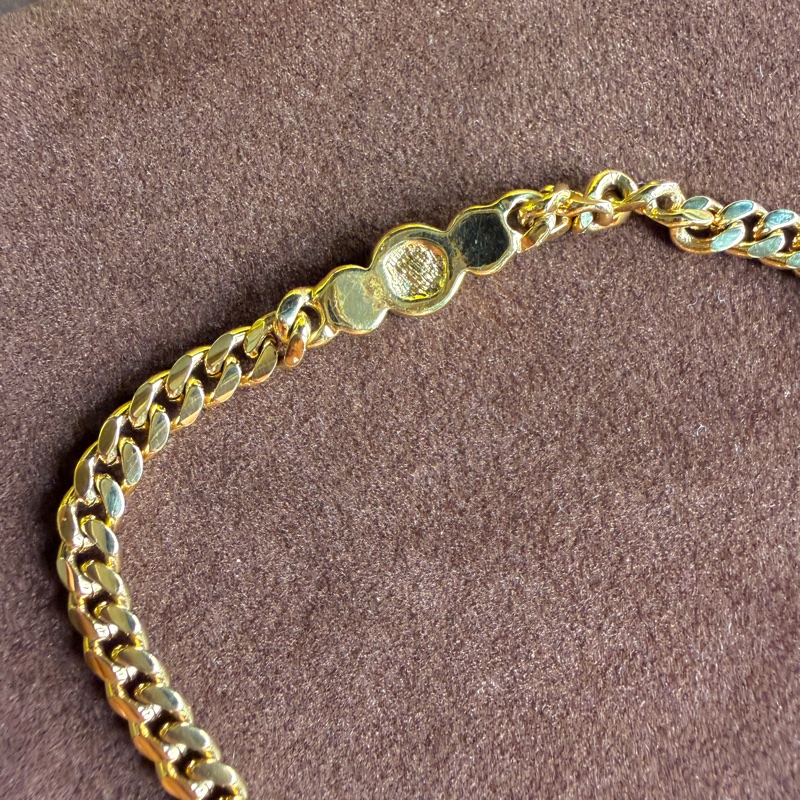 Christian Dior 迪奧 水鑽鍍金手鏈 手環 附原裝盒-10