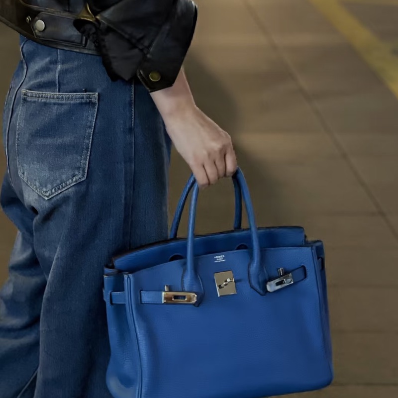 HERMES 💙B3坦桑尼亞藍EPSOM皮Birkin35cm-1