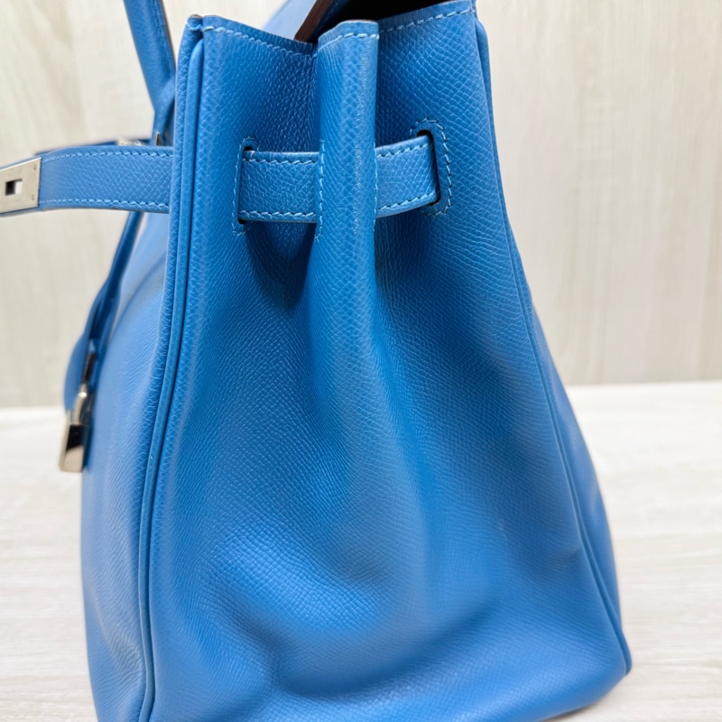 HERMES 💙B3坦桑尼亞藍EPSOM皮Birkin35cm-9
