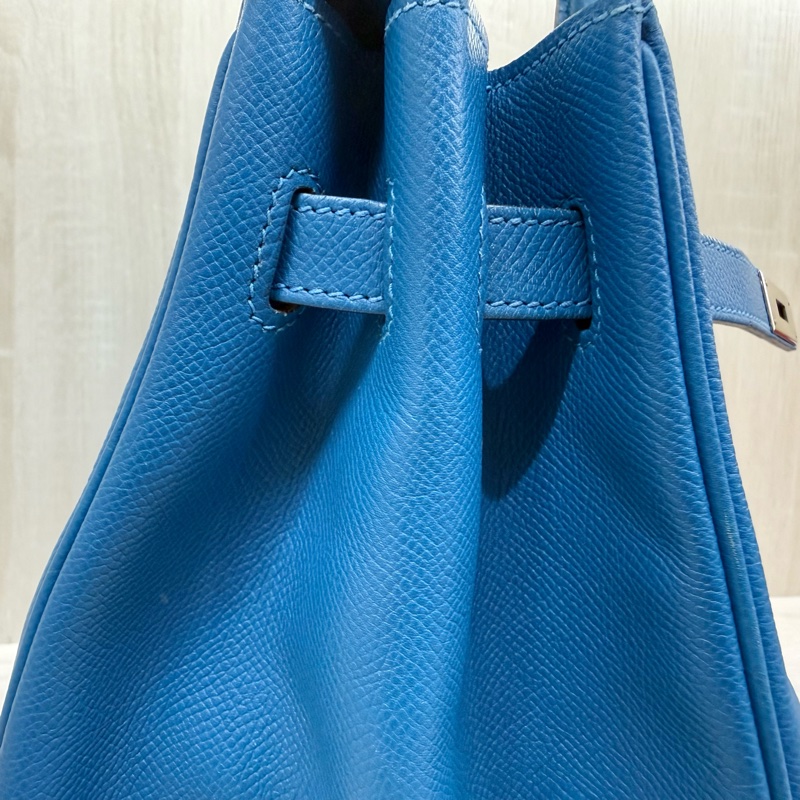 HERMES 💙B3坦桑尼亞藍EPSOM皮Birkin35cm-12