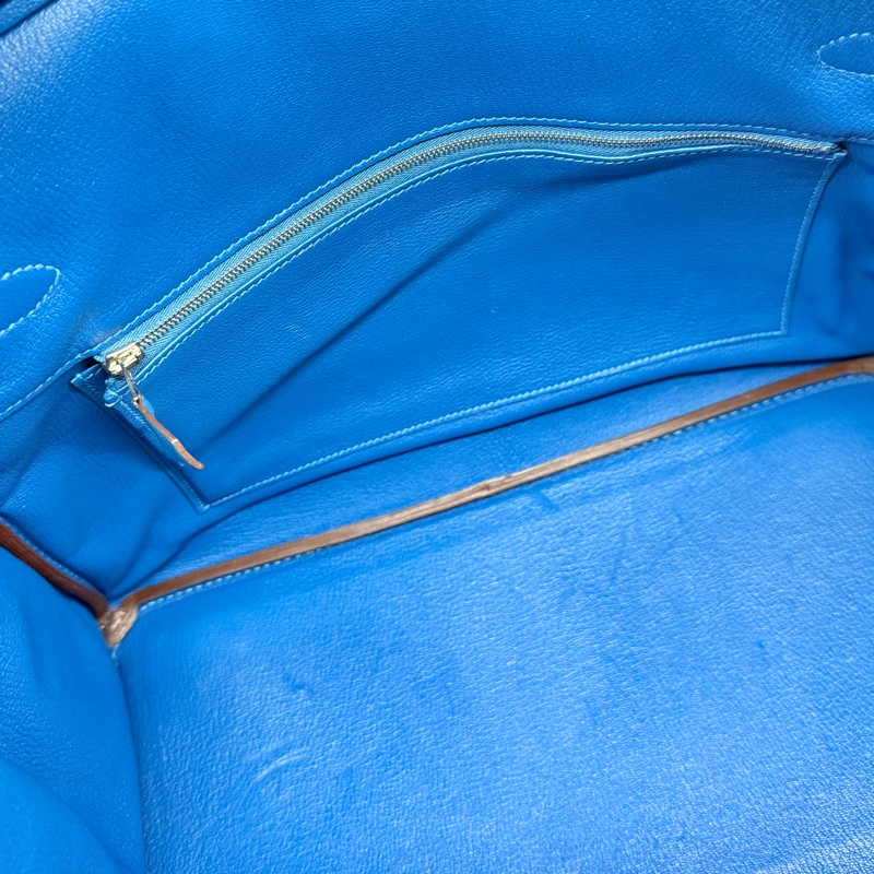 HERMES 💙B3坦桑尼亞藍EPSOM皮Birkin35cm-25