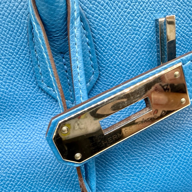 HERMES 💙B3坦桑尼亞藍EPSOM皮Birkin35cm-26
