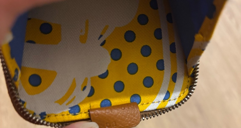 HERMES 金棕Silk in零錢包-9