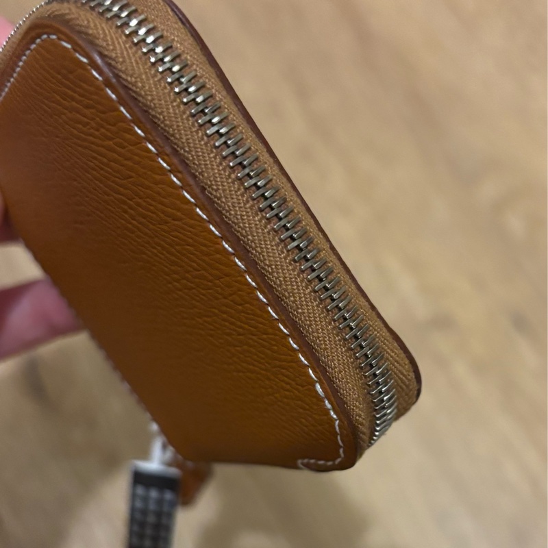 HERMES 金棕Silk in零錢包-12