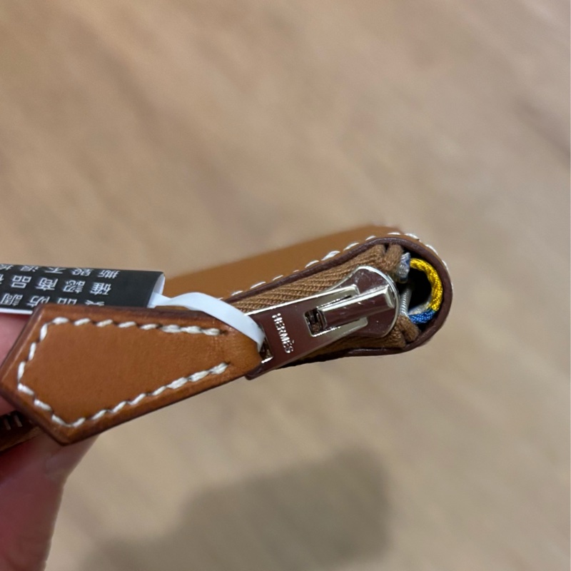 HERMES 金棕Silk in零錢包-18