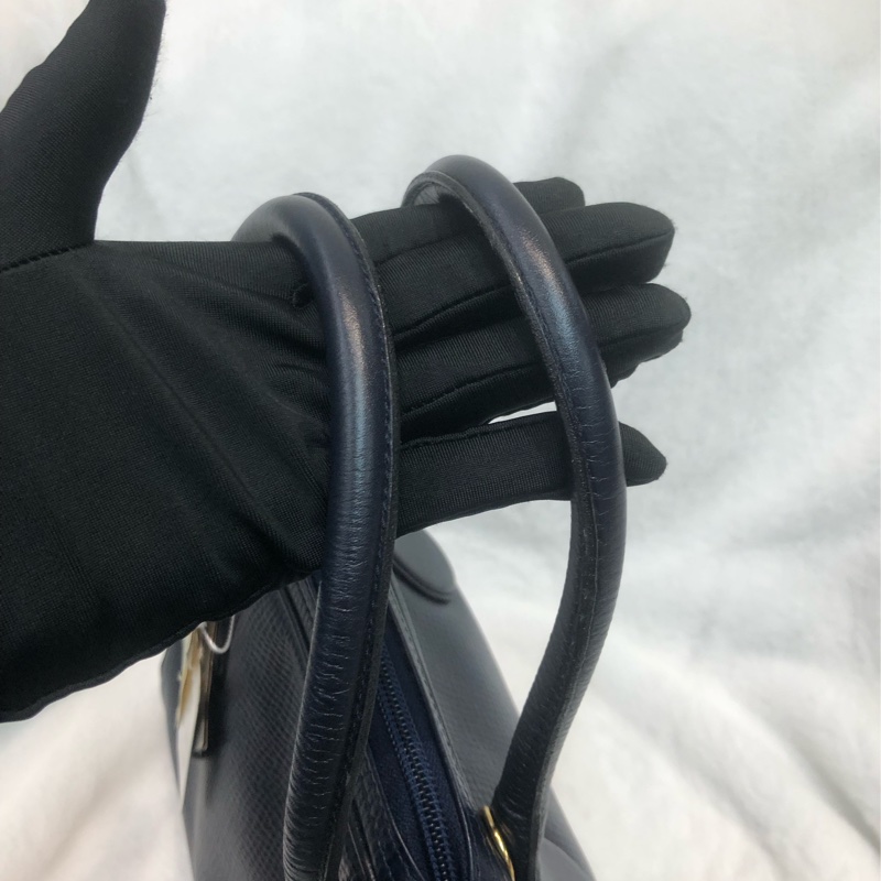 Dior 藍色中古2 Way 全皮小方手提袋 XC333-6