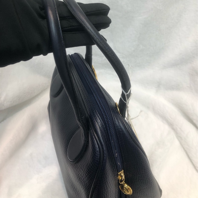 Dior 藍色中古2 Way 全皮小方手提袋 XC333-7