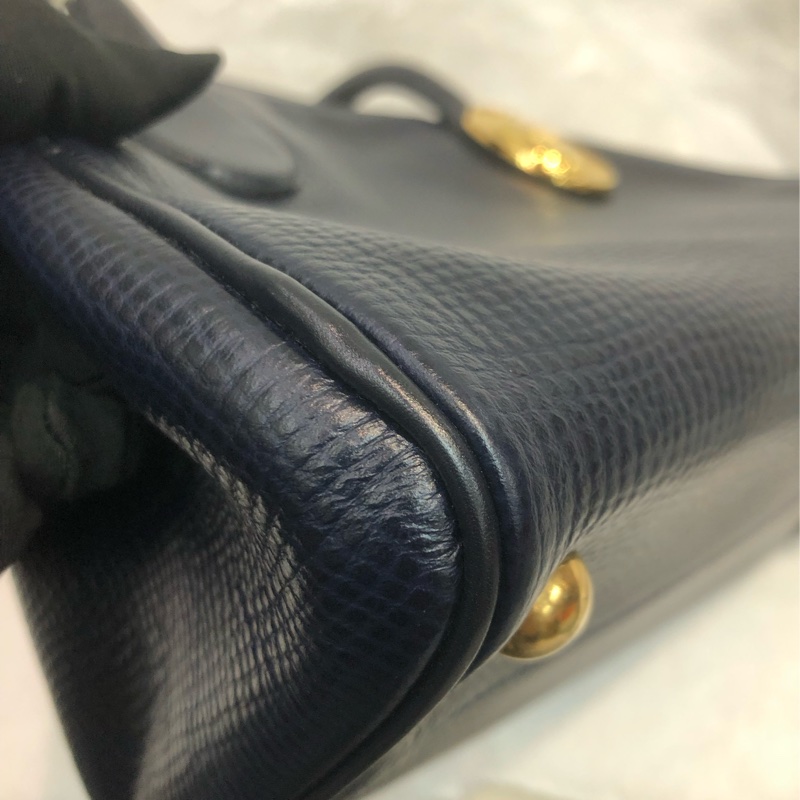 Dior 藍色中古2 Way 全皮小方手提袋 XC333-14