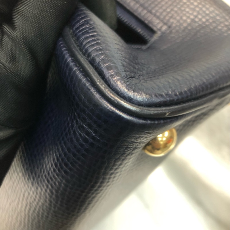 Dior 藍色中古2 Way 全皮小方手提袋 XC333-15