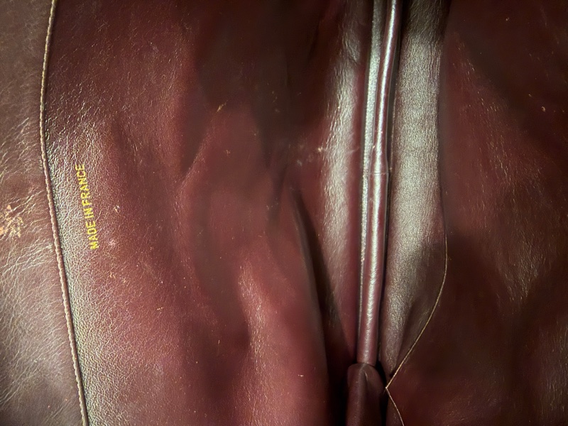 【Vintage 】CHANEL 香奈兒 氣質酒紅 粗金鏈壓紋雙 C 托特包 - 收藏級復古氣場-9