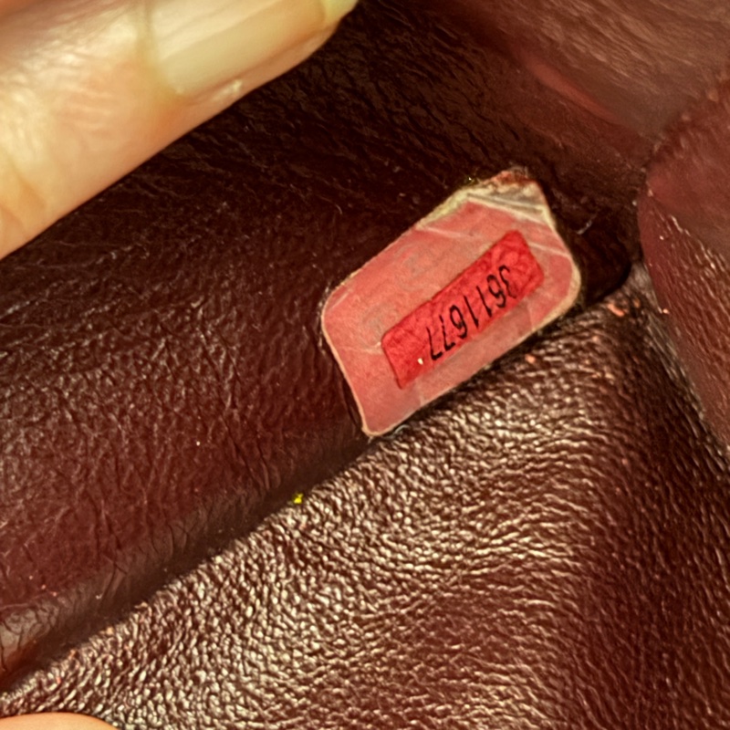 【Vintage 】CHANEL 香奈兒 氣質酒紅 粗金鏈壓紋雙 C 托特包 - 收藏級復古氣場-12