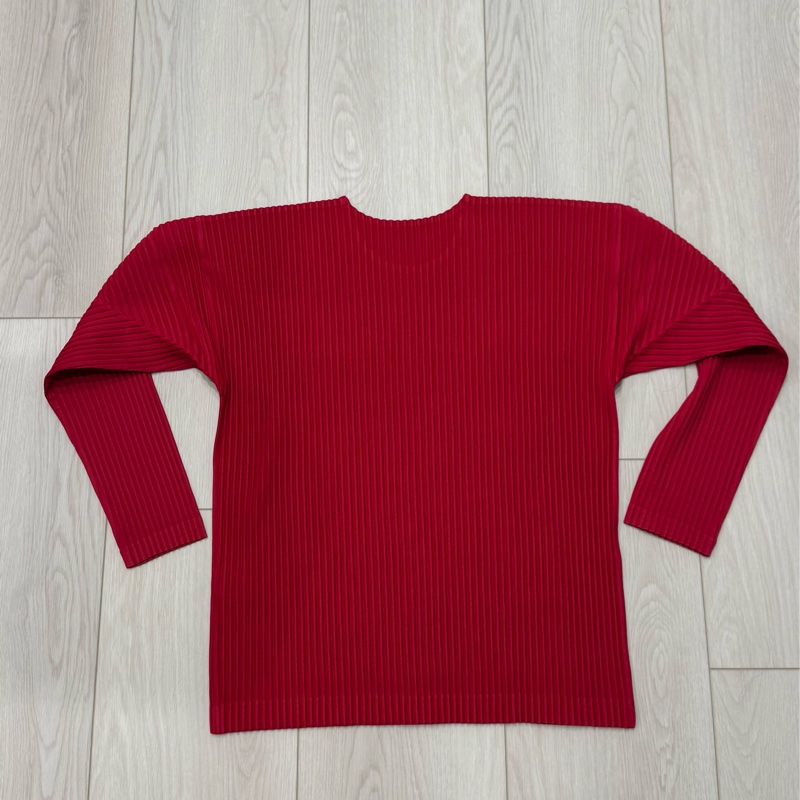 Homme plissé 紅色上衣 2號-1