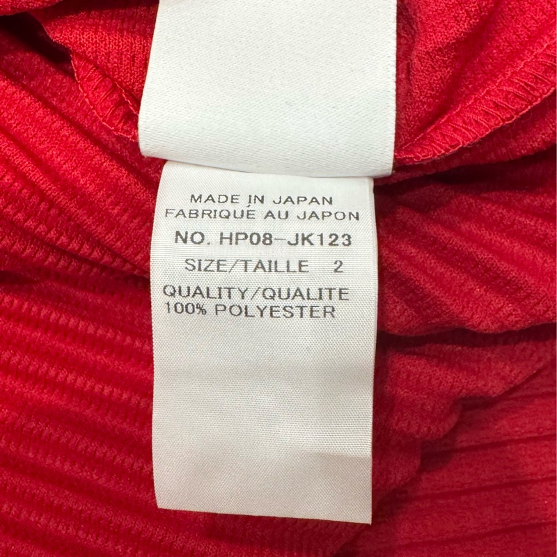 Homme plissé 紅色上衣 2號-9