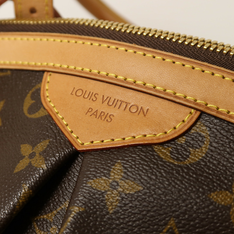 LOUIS VUITTON Monogram Tivoli GM金扣肩背袋-9