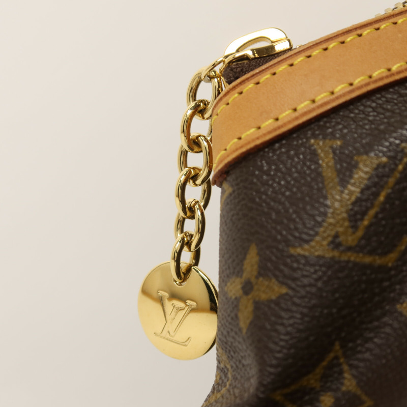 LOUIS VUITTON Monogram Tivoli GM金扣肩背袋-10
