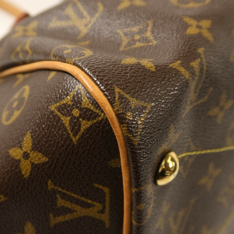 LOUIS VUITTON Monogram Tivoli GM金扣肩背袋-11