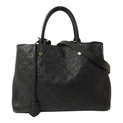 LOUIS VUITTON Monogram Empreinte Montaigne GM金扣手挽肩背兩用袋