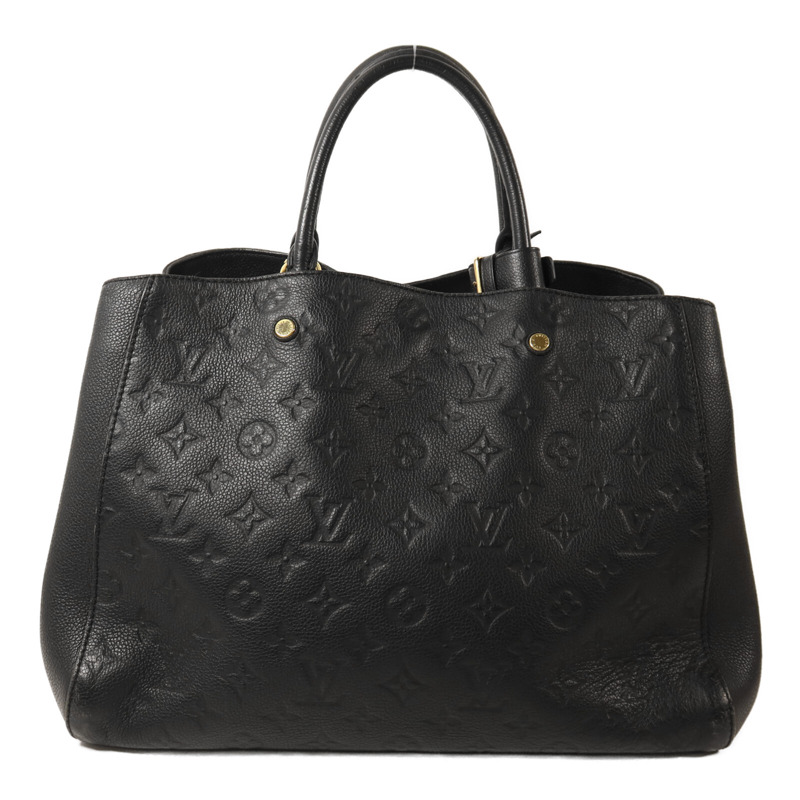 LOUIS VUITTON Monogram Empreinte Montaigne GM金扣手挽肩背兩用袋-1