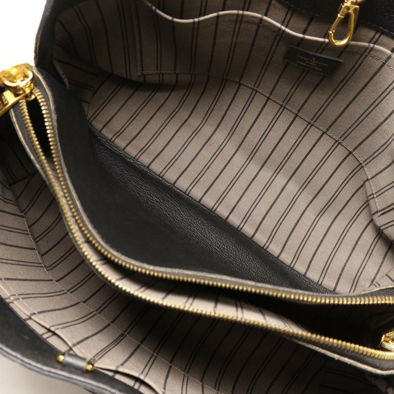 LOUIS VUITTON Monogram Empreinte Montaigne GM金扣手挽肩背兩用袋-4