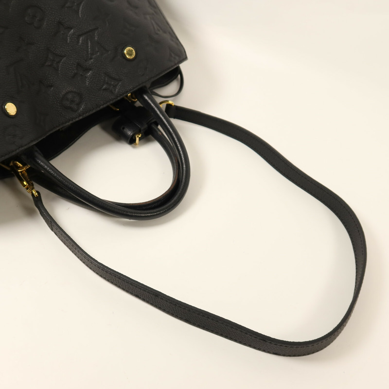 LOUIS VUITTON Monogram Empreinte Montaigne GM金扣手挽肩背兩用袋-7