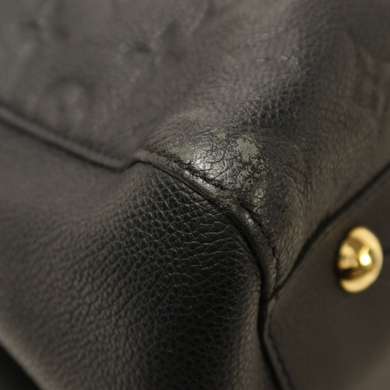 LOUIS VUITTON Monogram Empreinte Montaigne GM金扣手挽肩背兩用袋-11