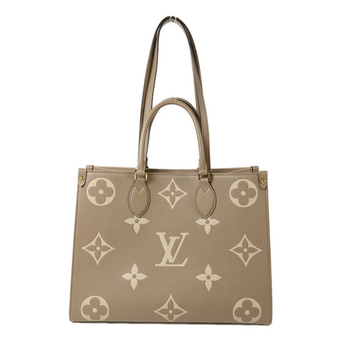 LOUIS VUITTON Monogram Empreinte OnTheGo MM金扣手挽肩背兩用袋