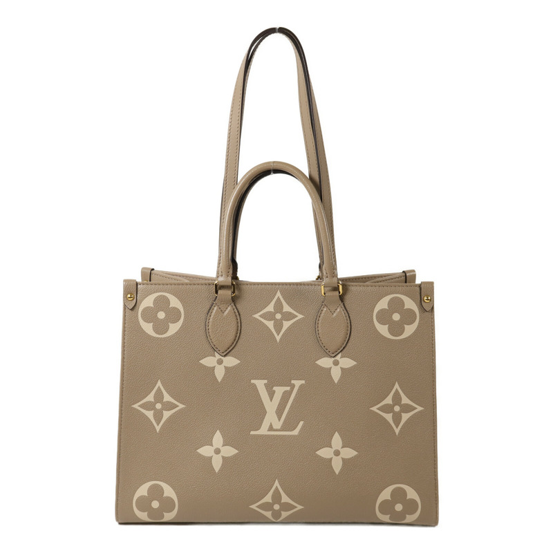 LOUIS VUITTON Monogram Empreinte OnTheGo MM金扣手挽肩背兩用袋-1