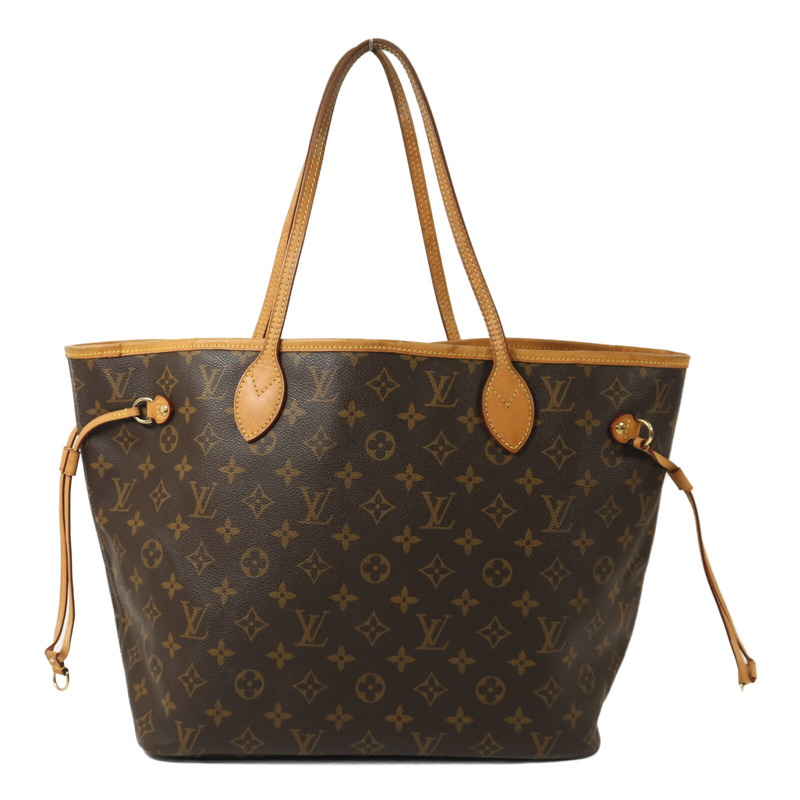 LOUIS VUITTON Monogram Neverfull MM金扣手挽袋-1