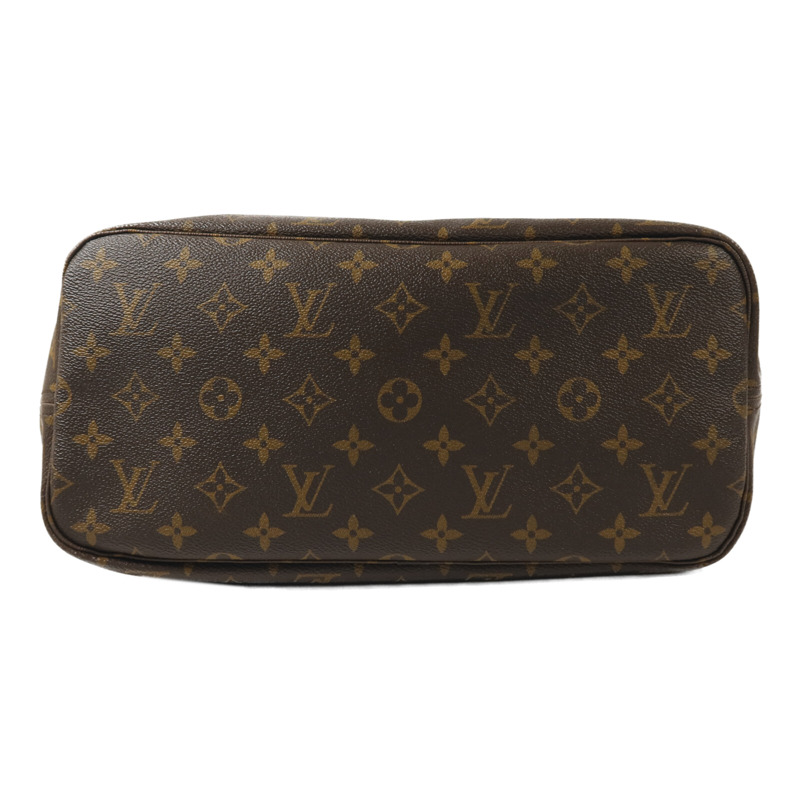 LOUIS VUITTON Monogram Neverfull MM金扣手挽袋-3