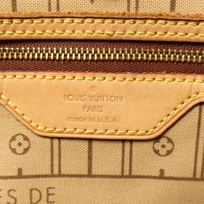 LOUIS VUITTON Monogram Neverfull MM金扣手挽袋-5