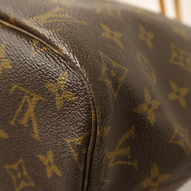 LOUIS VUITTON Monogram Neverfull MM金扣手挽袋-12