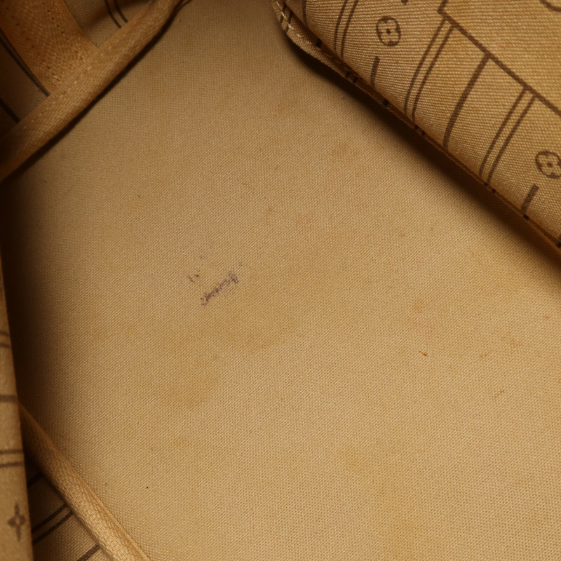 LOUIS VUITTON Monogram Neverfull MM金扣手挽袋-13