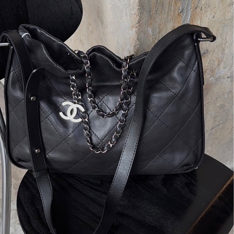 「JL精品代購」9新 Chanel 香奈兒羊皮托特 手提/肩背包