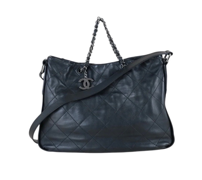 「JL精品代購」9新 Chanel 香奈兒羊皮托特 手提/肩背包-3