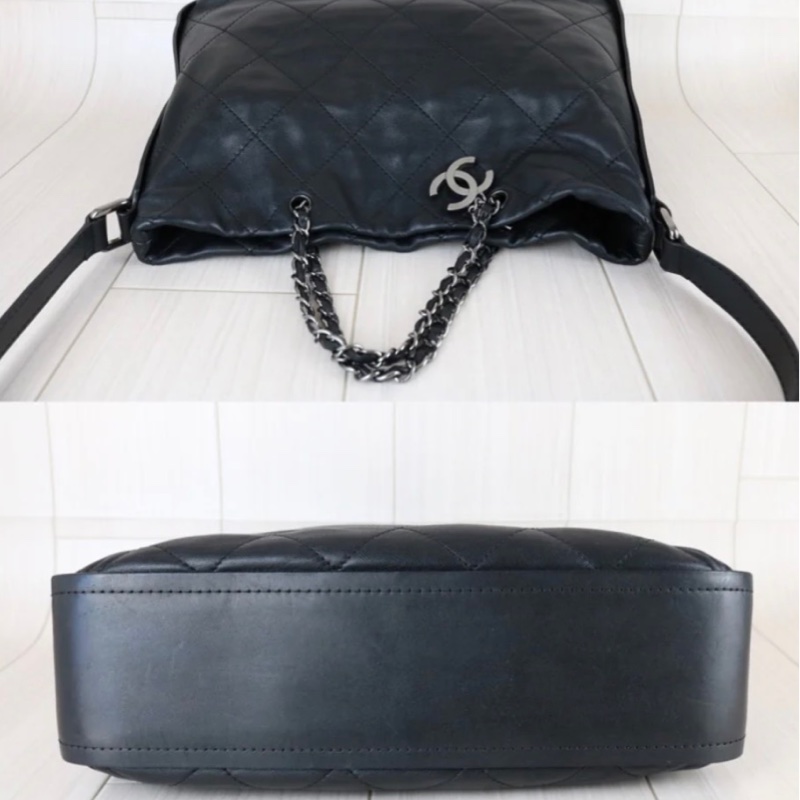 「JL精品代購」9新 Chanel 香奈兒羊皮托特 手提/肩背包-6