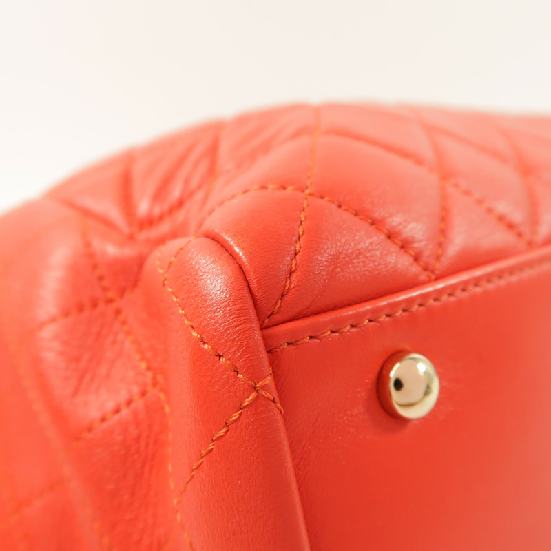 CHANEL 羊皮皮革Chain Shoulder金扣肩背袋-13