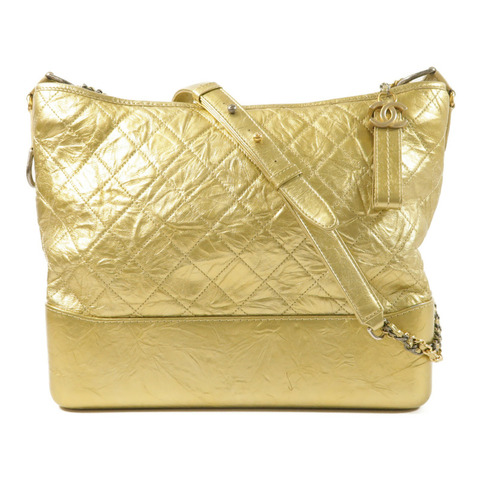 CHANEL 牛皮皮革Gabrielle Large鏈帶肩背袋