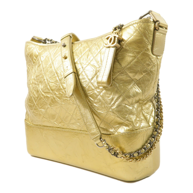 CHANEL 牛皮皮革Gabrielle Large鏈帶肩背袋-2