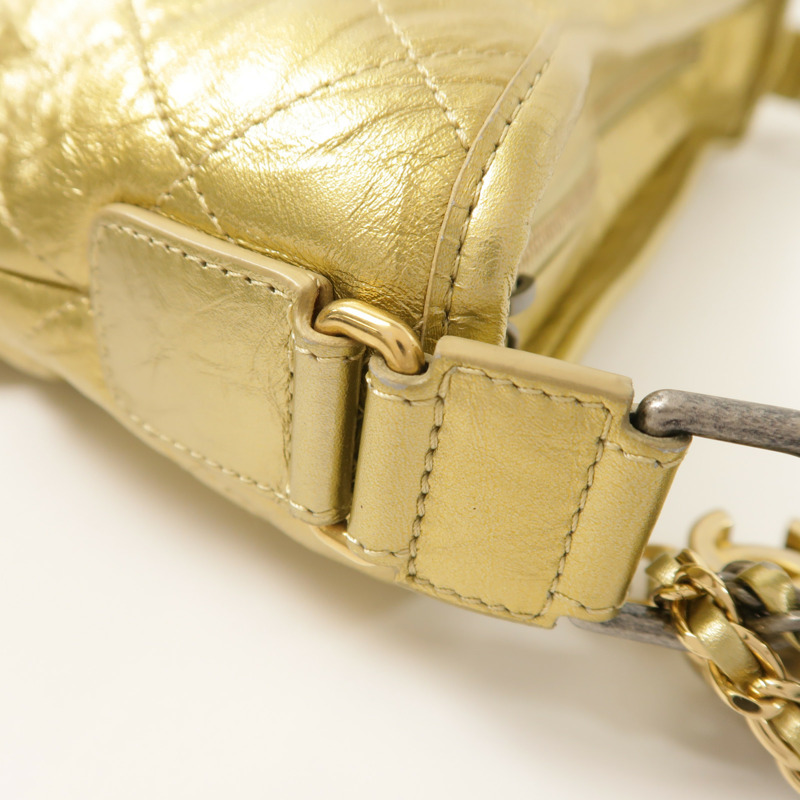 CHANEL 牛皮皮革Gabrielle Large鏈帶肩背袋-15